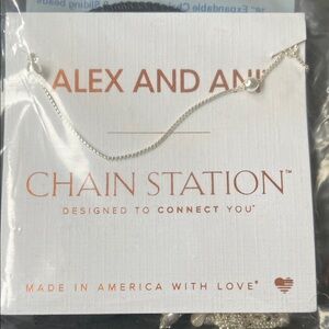 Alex and Ani Silver Chain Station Jewelry